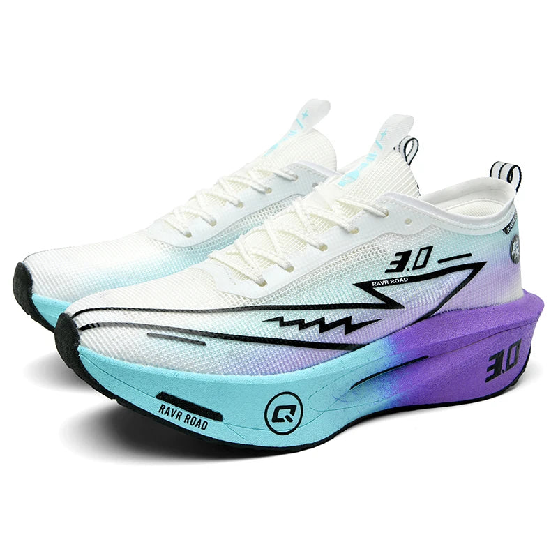 NorthValley UK FlashSprint 3.0 Carbon Plate Running Shoes - Lightweight Speed Trainers