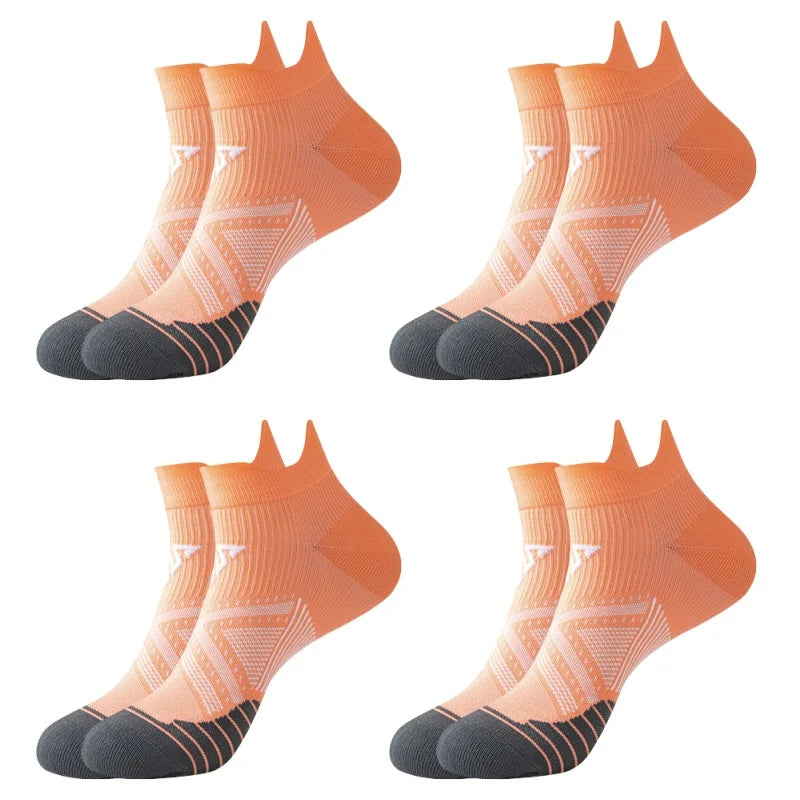 NorthValley UK Performance Running Socks – Pack of 4 Pairs Unisex Compression Tube Socks