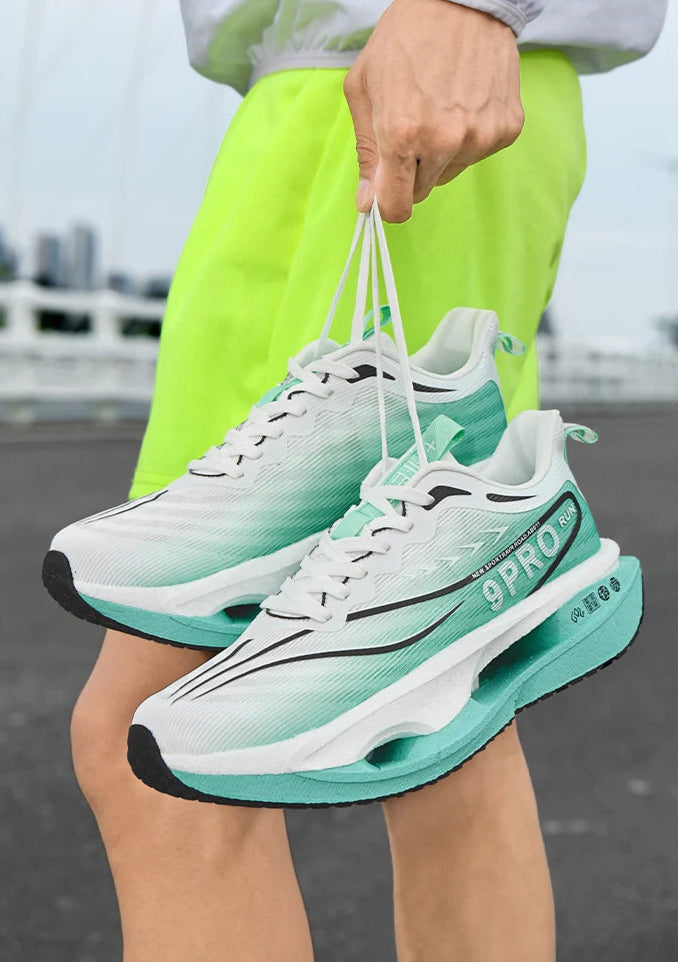 Tênis masculino 9pro placa de carbono esqueleto amortecimento maratona tênis corrida ao ar livre treinamento fitness esportes tênis feminino