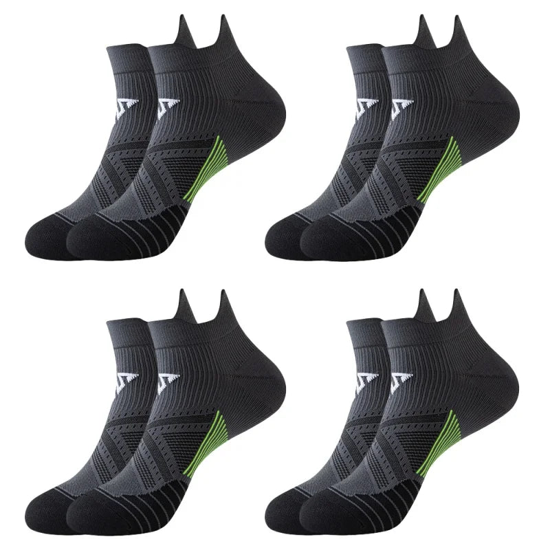 NorthValley UK Performance Running Socks – Pack of 4 Pairs Unisex Compression Tube Socks