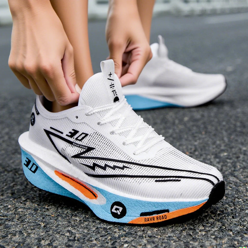 NorthValley UK FlashSprint 3.0 Carbon Plate Running Shoes - Lightweight Speed Trainers